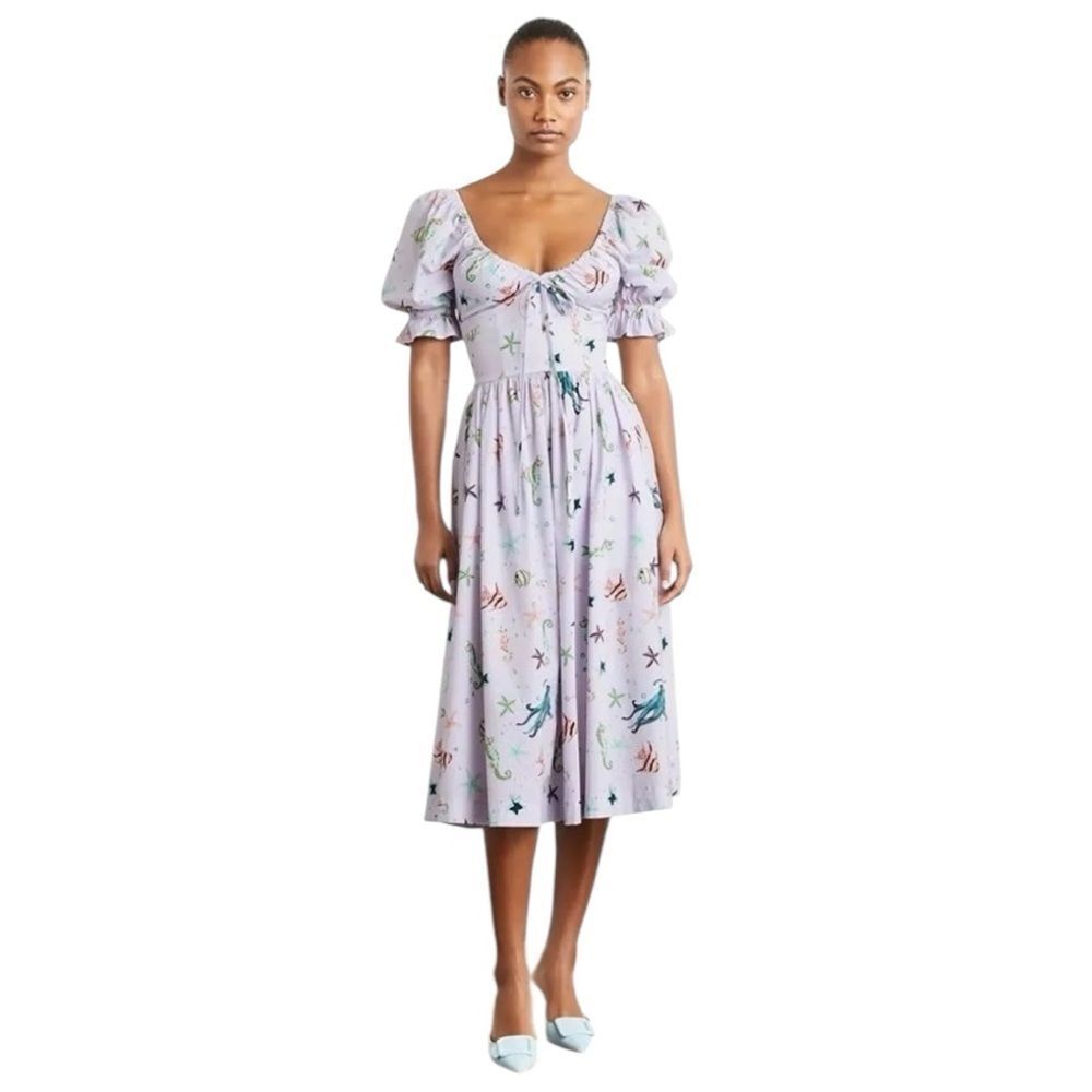 Hill House Ophelia Dress Sea Creatures Print XS